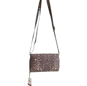 Mundi RFID Cheetah Crossbody Bag with Adjustable Strap NWT